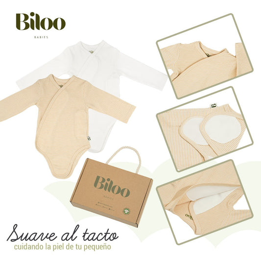 Newborn Set Body Suit + Organic Cotton Blanket