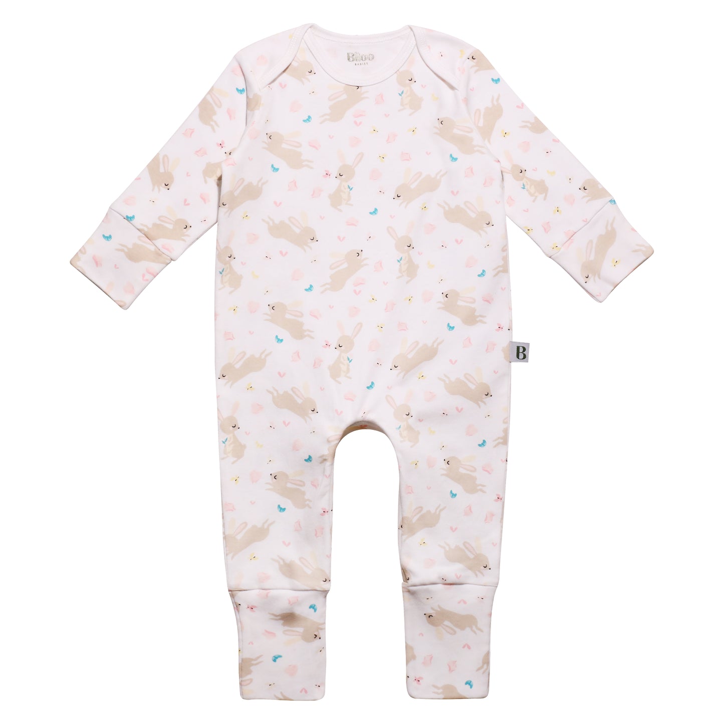 Pijamas Body Bebé Fácil cambio de Pañal de Algodón Orgánico - 1 Unidad