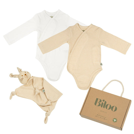 Set de Recién Nacido Body Suit + Manta de Apego Algodón Orgánico