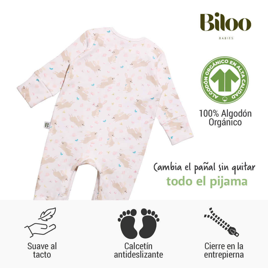 Conjunto de Pijamas Body Bebé de Algodón Orgánico